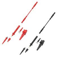 76-103 - MULTICOMP PRO - 76-103 - Test Lead Probe Kit, Black / Red, Leads, Probes, Crocodile Clips, Probe Sprung Hooks, Spade Lugs