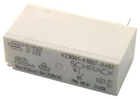 V23061A1005A502. - SCHRACK - TE CONNECTIVITY - V23061A1005A502. - Power Relay, SPST-NO, 12 VDC, 8 A, MSR V23061 Series, PCB, Non Latching