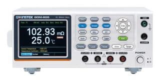 GOM-805 - GW INSTEK - GOM-805 - Ohmmeter, 4-Wire, 0.05ohm to 5Mohm, 1 µohm, 1 A, 0.05%, 102 mm