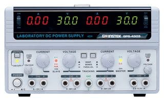 GPS-4303 - GW INSTEK - GPS-4303 - Bench Power Supply, DC, Linear, Adjustable, 4 Output, 0 V, 30 V, 0 A, 3 A