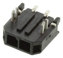 43650-0209 - MOLEX - 43650-0209 - Pin Header, Wire-to-Board, 3 mm, 1 Rows, 2 Contacts, Surface Mount Right Angle
