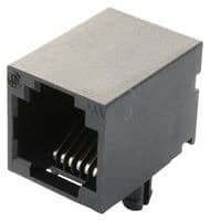 RJE01-660-01 - AMPHENOL COMMUNICATIONS SOLUTIONS - RJE01-660-01 - Modular Connector, RJ11 Jack, 1 x 1 (Port), 6P6C, Cat3, Through Hole Mount