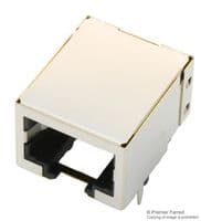 RJE051AA1310 - AMPHENOL COMMUNICATIONS SOLUTIONS - RJE051AA1310 - Modular Connector, Modular Jack, 1 x 1 (Port), 10P10C, Cat3, Through Hole Mount