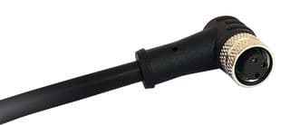 PXPTPU08RAF05BCL010PUR - BULGIN / PARTNER STOCK - PXPTPU08RAF05BCL010PUR - Sensor Cable, M8 Sensor Right Angle 5 Position Receptacle, Free End, 5 Positions, 1 m, 3.3 ft