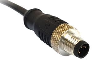 PXPTPU12FIM03ACL010PUR - BULGIN / PARTNER STOCK - PXPTPU12FIM03ACL010PUR - Sensor Cable, M12 Sensor Straight 3 Position Plug, Free End, 3 Positions, 1 m, 3.3 ft