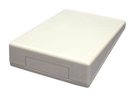 1599KSTLGYBAT - HAMMOND - 1599KSTLGYBAT - Plastic Enclosure, Long Slope Console, Battery Compartment, Instrument, Plastic, 40 mm, 140 mm