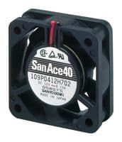 109P0412M701 - SANYO DENKI - 109P0412M701 - DC Axial Fan, 12 V, Square, 40 mm, 15 mm, Ball Bearing, 5.3 CFM