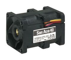 9CRB0412P5S201 - SANYO DENKI - 9CRB0412P5S201 - DC Axial Fan, 12 V, Square, 40 mm, 56 mm, Ball Bearing, 31.8 CFM