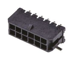 43045-1209 - MOLEX - 43045-1209 - Pin Header, Wire-to-Board, 3 mm, 2 Rows, 12 Contacts, Surface Mount Right Angle