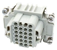 CDDF24 - ILME - CDDF24 - Heavy Duty Connector, CDD Series, CDD Class, Insert, 24 Contacts, Receptacle
