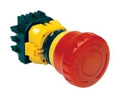 XW1E-LV411Q4M-R - IDEC - XW1E-LV411Q4M-R - Emergency Stop Switch, DPST, Pushlock Reset/Push-Pull, Screw, 5 A, 250 V, 250 V