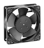 4114N/2XH - EBM-PAPST - 4114N/2XH - DC Axial Fan, 24 V, Square, 119 mm, 38 mm, Ball Bearing, 139.5 CFM