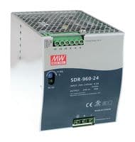 SDR-960-24 - MEAN WELL - SDR-960-24 - AC/DC DIN Rail Power Supply (PSU), ITE, 1 Output, 960 W, 24 VDC, 40 A