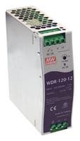 WDR-120-12 - MEAN WELL - WDR-120-12 - AC/DC DIN Rail Power Supply (PSU), ITE, 1 Output, 120 W, 12 VDC, 10 A