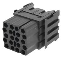 44423227 - LAPP - 44423227 - Heavy Duty Connector, MH, Insert, 20 Contacts, Receptacle, Crimp Socket - Contacts Not Supplied