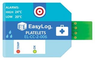 EL-CC-2-006 PK10 - LASCAR - EL-CC-2-006 PK10 - Data Logger, 24°C High Alarm Level, Temperature & Humidity, 1 Channel, 32637 Samples, USB