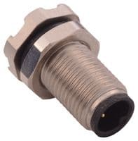 851-003-103R001 - NORCOMP - 851-003-103R001 - Sensor Connector, VULCON Series, M5, Male, 3 Positions, Solder Pin, Straight Panel Mount