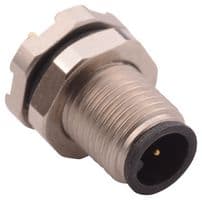 852-002-113R001 - NORCOMP - 852-002-113R001 - Sensor Connector, VULCON Series, M5, Male, 2 Positions, PCB Pin, Straight Panel Mount