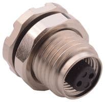 852-002-213R001 - NORCOMP - 852-002-213R001 - Sensor Connector, VULCON Series, M5, Female, 2 Positions, PCB Socket, Straight Panel Mount