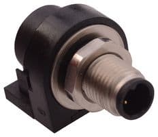 853-002-113R001 - NORCOMP - 853-002-113R001 - Sensor Connector, VULCON Series, M5, Male, 2 Positions, PCB Pin, Right Angle Panel Mount