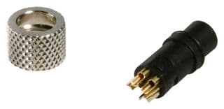 854-004-203RLS4.. - NORCOMP - 854-004-203RLS4.. - Sensor Connector, VULCON Series, M8, Female, 4 Positions, Solder Socket, Straight Cable Mount