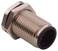 859-012-103R004 - NORCOMP - 859-012-103R004 - Sensor Connector, VULCON Series, M12, Female, 12 Positions, Solder Socket, Straight Panel Mount