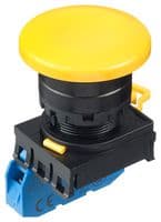 YW1B-A4E10Y - IDEC - YW1B-A4E10Y - Industrial Pushbutton Switch, YW Series, 22.3 mm, SPST-NO, Maintained, Mushroom, Yellow