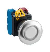 YW1L-M4E10Q4PW - IDEC - YW1L-M4E10Q4PW - Industrial Pushbutton Switch, YW Series, 22.3 mm, SPST-NO, Momentary, Mushroom, White