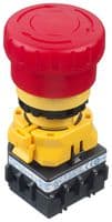 XW1E-LV413Q4MFR - IDEC - XW1E-LV413Q4MFR - Emergency Stop Switch, 3PST-NC, SPST-NO, Push-Pull, Screw, 5 A, 125 V