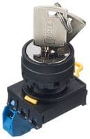 YW1K-2AE10 - IDEC - YW1K-2AE10 - Keylock Switch, On-Off, SPST-NO, YW Series, 2 Position, Screw, 10 A