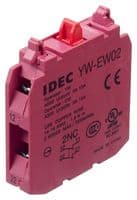 YW-EW02 - IDEC - YW-EW02 - Contact Block, YW and CW Series, 2NC, Screw Terminals