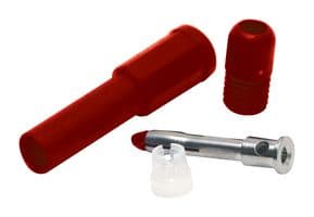 BU-32603-2 - MUELLER ELECTRIC - BU-32603-2 - Banana Test Connector, 4mm Shrouded, Plug, Cable Mount, 20 A, 1.5 kV, Nickel Plated Contacts, Red