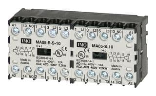 MA05-R-S-01230AC - IMO PRECISION CONTROLS - MA05-R-S-01230AC - Contactor, 5 A, DIN Rail, 300 VAC, 3PST-NO, 3 Pole, 2.2 kW