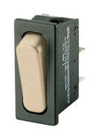 01831.3311-03 - MARQUARDT - 01831.3311-03 - Rocker Switch, On-Off, SPST, Non Illuminated, Panel Mount, White, 1830 Series