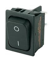 01832.3313-00 - MARQUARDT - 01832.3313-00 - Rocker Switch, On-Off, DPST, Non Illuminated, Panel Mount, Black, 1830 Series