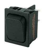 01834.3312-02 - MARQUARDT - 01834.3312-02 - Rocker Switch, DPDT, Non Illuminated, Panel Mount, Black, 1830 Series