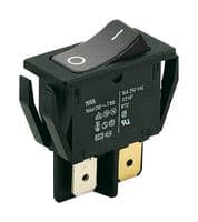 01552.3102-00 - MARQUARDT - 01552.3102-00 - Rocker Switch, On-Off, DPST, Non Illuminated, Panel Mount, Black, 1550 Series
