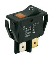01555.3104-00 - MARQUARDT - 01555.3104-00 - Rocker Switch, On-Off, DPST, Illuminated, Panel Mount, Black, 1550 Series
