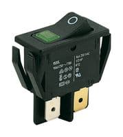 01555.3108-00 - MARQUARDT - 01555.3108-00 - Rocker Switch, On-Off, DPST, Illuminated, Panel Mount, Black, 1550 Series