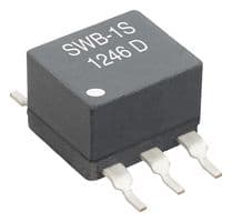 SWB2010-SMLD - COILCRAFT - SWB2010-SMLD - RF Transformer, Wideband, 5 Pin, 0.005 - 100 MHz, 1:1, 250 mA, SMD, SWB Series