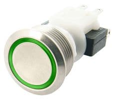 H48M-112G/4044 - ITW SWITCHES - H48M-112G/4044 - Industrial Pushbutton Switch, H48M Series, 19.5 mm, SPDT-DB, Momentary, Round, Natural