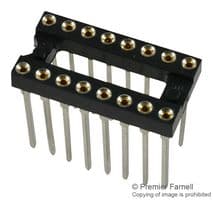 123-93-316-41-001000 . - MILL-MAX - 123-93-316-41-001000 . - IC & Component Socket, 16 Contacts, DIP Socket, 2.54 mm, 123, 7.62 mm, Beryllium Copper