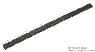801-93-036-10-012000 . - MILL-MAX - 801-93-036-10-012000 . - PCB Receptacle, Board-to-Board, 2.54 mm, 1 Rows, 36 Contacts, Through Hole Mount, 801