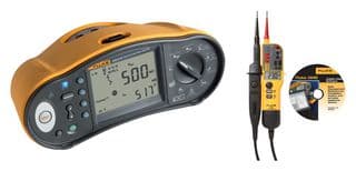 FLUKE 1664 SCH-TPL KIT/D - FLUKE - FLUKE 1664 SCH-TPL KIT/D - Electrical Installation Kit, 1664 Multifunction & T150 Voltage Tester, DMS Software UK, Germany
