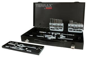A245020 - RUKO - A245020 - Thread Cutting Kit, Steel Case, 37 Piece