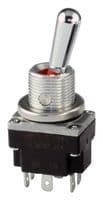 2MT1-5 - HONEYWELL - 2MT1-5 - Toggle Switch, (On)-Off-On, DPDT, Non Illuminated, MT Series, Panel Mount, 5 A