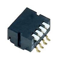 CHP-041TB - NIDEC COMPONENTS - CHP-041TB - DIP / SIP Switch, 4 Circuits, Piano Key, Surface Mount, SPST, 6 V, 100 mA