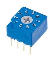 S-2010A - NIDEC COMPONENTS - S-2010A - Rotary Coded Switch, S-2000A Series, Through Hole, 10 Position, 5 VDC, BCD, 100 mA