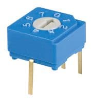 S-8010 - NIDEC COMPONENTS - S-8010 - Rotary Coded Switch, S-8000 Series, Through Hole, 8 Position, 5 VDC, Octal, 100 mA