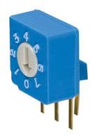 S-8011 - NIDEC COMPONENTS - S-8011 - Rotary Coded Switch, S-8000 Series, Through Hole, 8 Position, 5 VDC, Octal, 100 mA